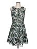 Parker Chevron-herringbone Green Cocktail Dress Size L - photo 1