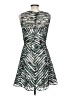 Parker Chevron-herringbone Green Cocktail Dress Size L - photo 2