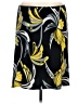 Vieta Print Black Casual Skirt Size XL - photo 1