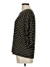 Nine West 100% Viscose Polka Dots Black 3/4 Sleeve Blouse Size M - photo 5