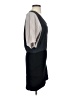 Mason 100% Silk Gray Casual Dress Size S - photo 4