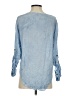 LA Hearts 100% Rayon Blue 3/4 Sleeve Blouse Size S - photo 2