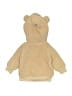 Carter's 100% Polyester Tan Zip Up Hoodie 0-3 MO / 3 MO - photo 2