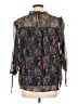 Ann Taylor LOFT 100% Polyester Teal 3/4 Sleeve Blouse Size L - photo 2