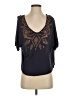 Willow & Clay 100% Viscose Blue Short Sleeve Top Size S - photo 1
