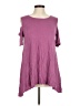 Azules Purple Short Sleeve Top Size M - photo 1
