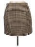 H&M Houndstooth Brown Formal Skirt Size 10 - photo 2