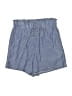 Shein 100% Polyester Stripes Blue Shorts Size 4 - photo 1