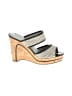 Marc by Marc Jacobs Stripes Gray Ivory Wedges Size EU 40 - photo 1