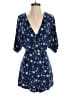 Assorted Brands Floral Blue Romper Size S - photo 1