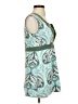 lucy Paisley Teal Sleeveless Blouse Size S - photo 4
