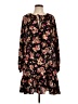 Unbranded 100% Polyester Floral Black Casual Dress Size L - photo 1
