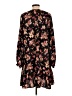 Unbranded 100% Polyester Floral Black Casual Dress Size L - photo 2