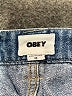 Obey 100% Cotton Blue Denim Skirt Size 24 waist - photo 4