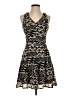 Greylin 100% Polyester Chevron-herringbone Black Cocktail Dress Size XS - photo 1