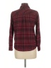 RVCA Plaid Burgundy Long Sleeve Button-Down Shirt Size M - photo 2