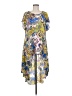 Cha Cha Vente 100% Polyester Paisley Blue Casual Dress Size M - photo 1