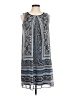 AB Studio 100% Polyester Paisley Blue Casual Dress Size 6 - photo 1