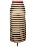 Unbranded Stripes Tan Casual Skirt Size S - photo 1