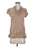 BCBGMAXAZRIA Tan Short Sleeve Top Size XS - photo 1