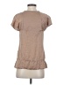 BCBGMAXAZRIA Tan Short Sleeve Top Size XS - photo 2