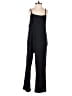 LACAUSA 100% Silk Solid Black Jumpsuit Size XS - photo 1