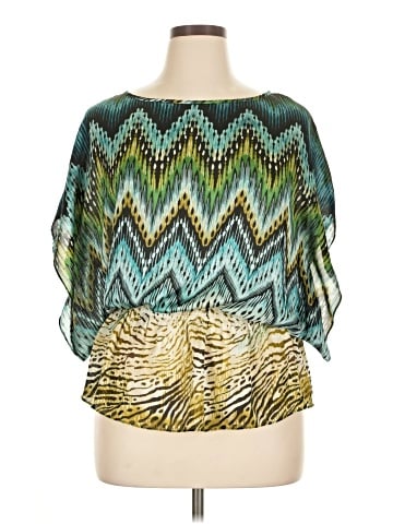 Peter Nygard Short Sleeve Blouse (view 1)