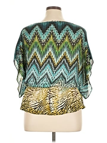 Peter Nygard Short Sleeve Blouse (view 2)