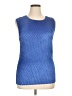 Nicola 100% Polyester Blue Sleeveless T-Shirt Size XL - photo 1