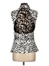 Alberto Makali 100% Polyester Ivory Sleeveless Blouse Size L - photo 2