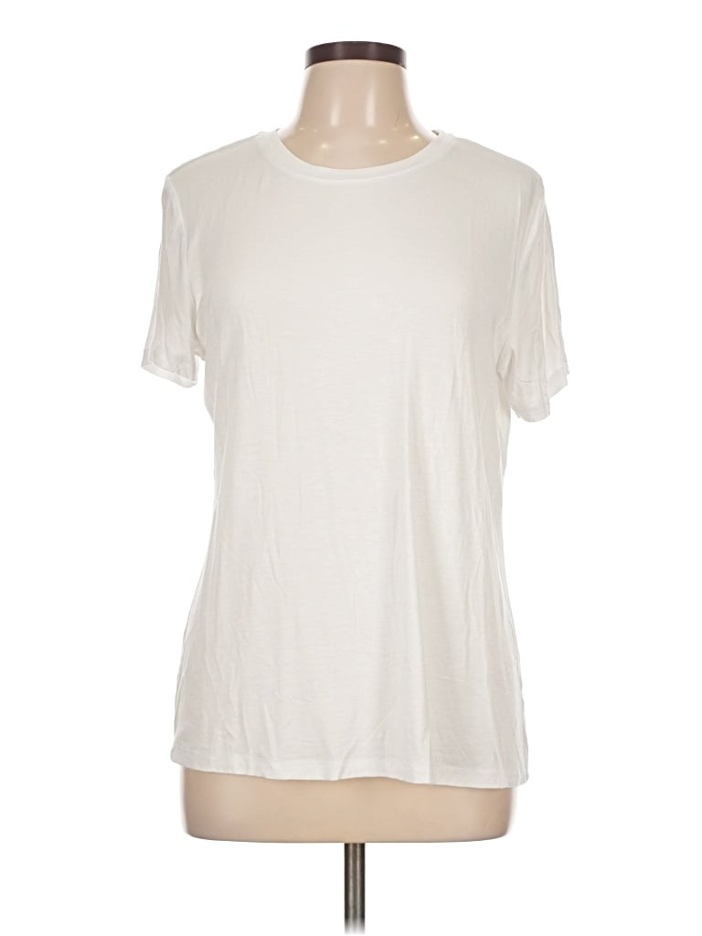 Pre-owned Just Be ... Short Sleeve T-shirt In White