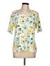Time and Tru Yellow Short Sleeve Blouse Size L - photo 1