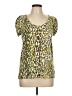 Apt. 9 Green Short Sleeve Blouse Size L - photo 1