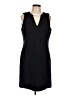 MICHAEL Michael Kors Solid Blue Black Cocktail Dress Size 12 - photo 1