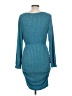 Unbranded 100% Polyester Teal Pullover Sweater Size M - photo 2