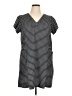 Unbranded 100% Polyester Houndstooth Black Casual Dress Size XL - photo 1