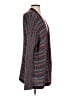 Soft Surroundings Gray Burgundy Cardigan Size S - photo 4