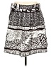 Wrapper 100% Cotton Animal Print Silver Casual Skirt Size 11 - photo 2