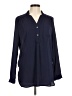 Fervour Blue Long Sleeve Blouse Size M - photo 1