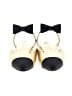 Chanel Color Block Gold Leather Slingback Bow Flats Size EU 36 - photo 2