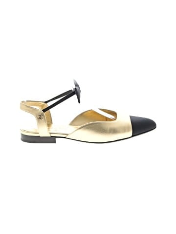 Chanel Leather Slingback Bow Flats (view 1)
