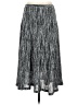 Willow & Clay 100% Polyester Chevron-herringbone Silver Casual Skirt Size S - photo 2