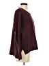 French Connection Solid Burgundy Pullover Sweater Size S - photo 4