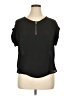 Assorted Brands Black Short Sleeve Top Size 1X - photo 1