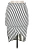 Zara Stripes White Casual Skirt Size M - photo 1
