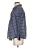 Joie 100% Cotton Plaid Blue Long Sleeve Button-Down Shirt Size S - photo 5