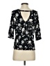 Eyeshadow Black 3/4 Sleeve Blouse Size S - photo 2