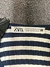 Zara Stripes Black Casual Dress Size M - photo 7