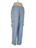 Happily Grey Blue Cargo Pants Size M - photo 2