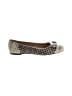 Salvatore Ferragamo Houndstooth Gold Tan Flats Size 8 - photo 1